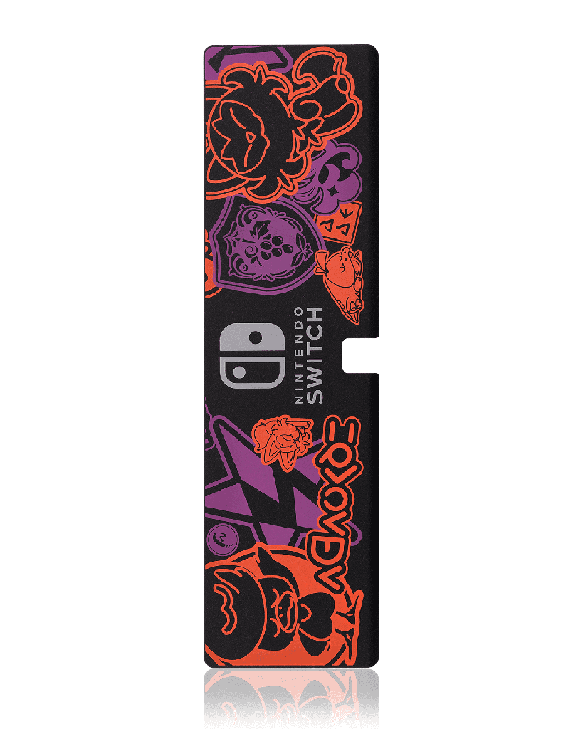 Back Case Housing Bracket Compatible For Nintendo Switch OLED (Pok Meng Vermilion Limited Edition)