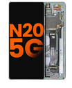 OLED Assembly With Frame Compatible For Samsung Galaxy Note 20 5G (Blemish: Grade C) (Mystic Gray)