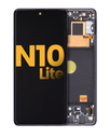 OLED Assembly With Frame Compatible For Samsung Galaxy Note 10 Lite (Refurbished) (Aura Black)