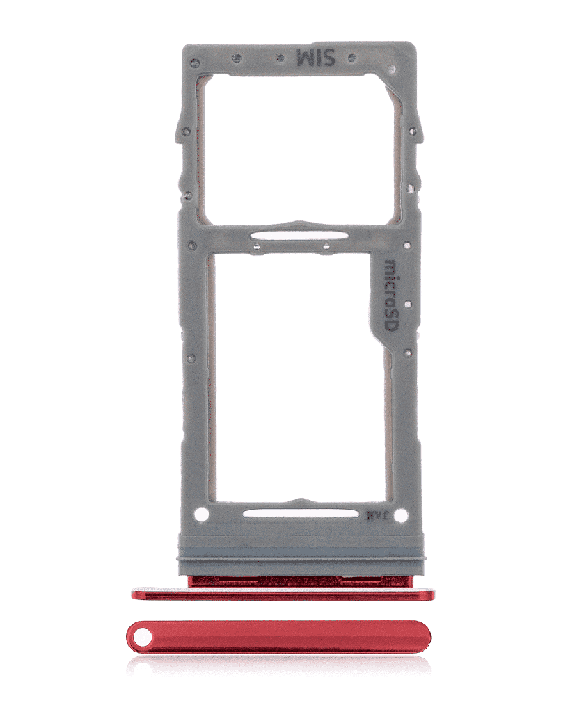 Single Sim Card Tray Compatible For Samsung Galaxy Note 10 Lite (Aura Red)