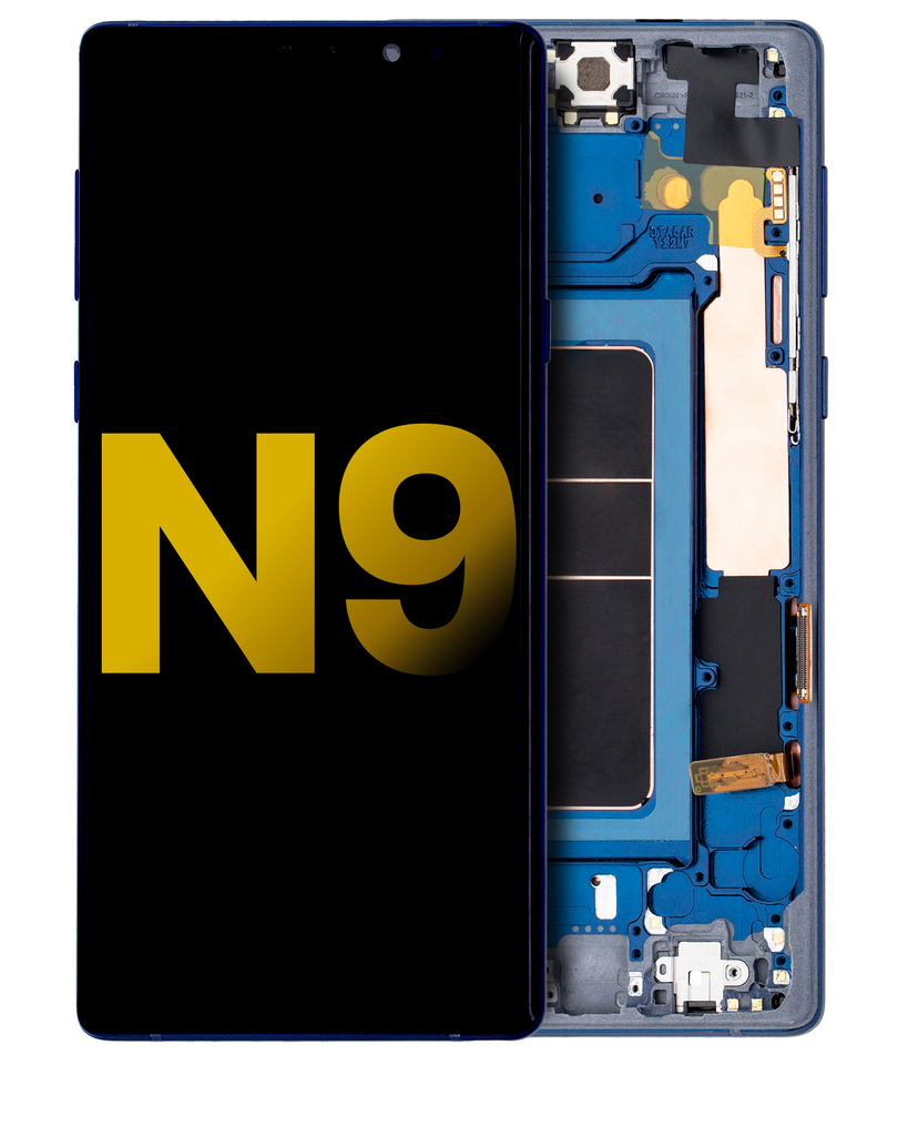 OLED Assembly With Frame Compatible For Samsung Galaxy Note 9 (Refurbished) (Ocean Blue)