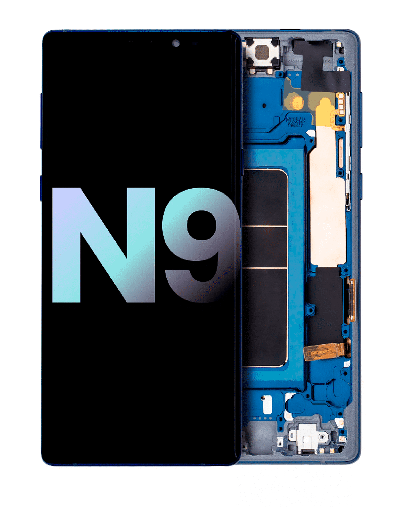 OLED Assembly With Frame Compatible For Samsung Galaxy Note 9 (Service Pack) (Ocean Blue)