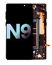OLED Assembly With Frame Compatible For Samsung Galaxy Note 9 (Service Pack) (Midnight Black)