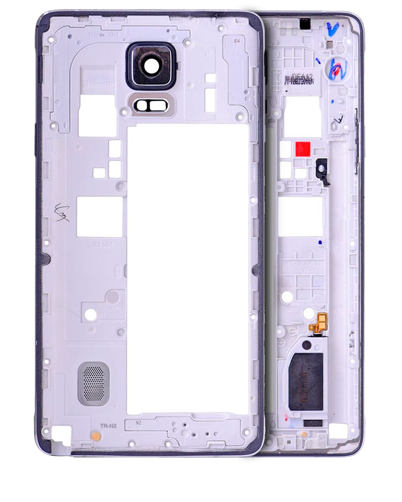 Mid-Frame Housing Compatible For Samsung Galaxy Note 4 (With Small Parts) (Black)