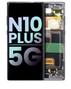 OLED Assembly With Frame Compatible For Samsung Galaxy Note 10 Plus / 5G (Service Pack) (Aura Black)