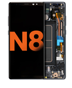 OLED Assembly With Frame Compatible For Samsung Galaxy Note 8 (Blemish: Grade A) (Midnight Black)