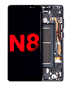 OLED Assembly With Frame Compatible For Samsung Galaxy Note 8 (Aftermarket Plus) (Midnight Black)