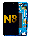 OLED Assembly With Frame Compatible For Samsung Galaxy Note 8 (Refurbished) (Deep Sea Blue)