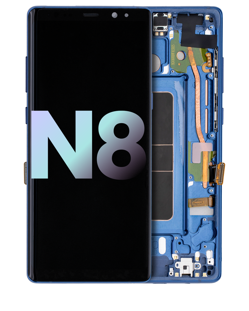 OLED Assembly With Frame Compatible For Samsung Galaxy Note 8 (Service Pack) (Blue)