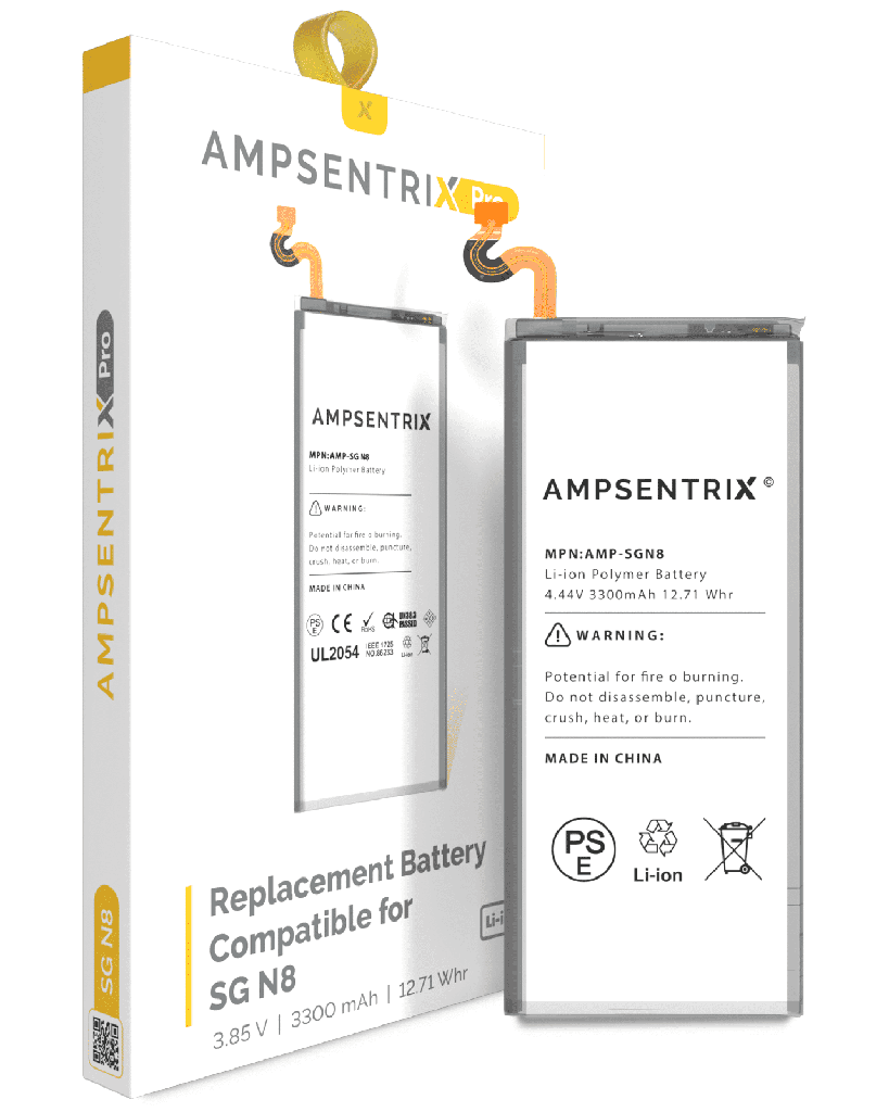 Replacement Battery Compatible For Samsung Galaxy Note 8 (AmpSentrix Pro)