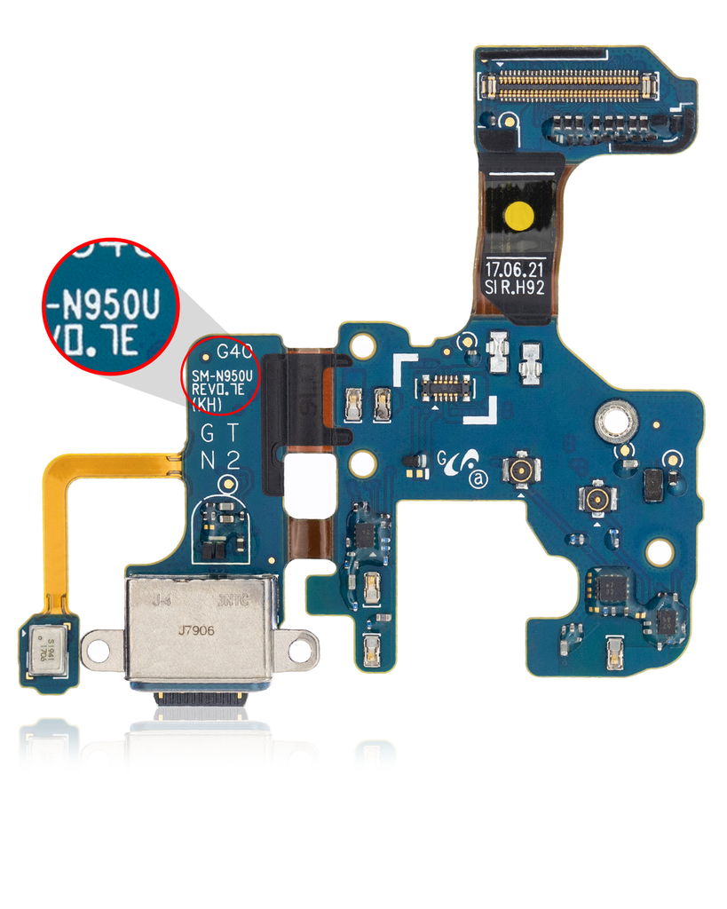 Charging Port With Flex Cable Compatible For Samsung Galaxy Note 8 (N950U) (US Model)