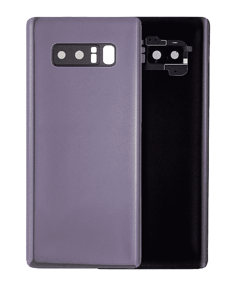 Back Cover Glass With Camera Lens Compatible For Samsung Galaxy Note 8 (No Logo) (Aftermarket Plus) (Orchid Gray)
