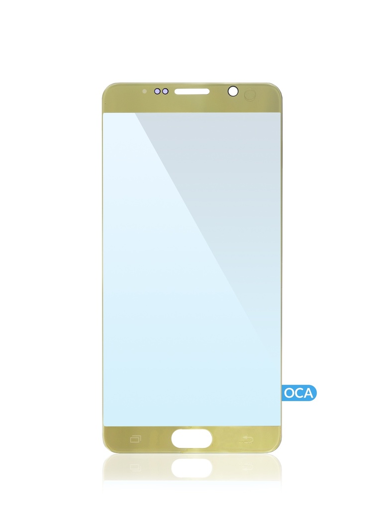 Front Glass With OCA Pre-Installed Compatible For Samsung Galaxy Note 5 (Gold)