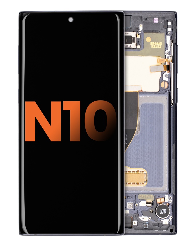 OLED Assembly With Frame Compatible For Samsung Galaxy Note 10 (Blemish: Grade B) (Aura Black)