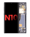 OLED Assembly With Frame Compatible For Samsung Galaxy Note 10 (Aftermarket Plus) (Aura Black)