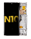 OLED Assembly With Frame Compatible For Samsung Galaxy Note 10 (Refurbished) (Aura White)