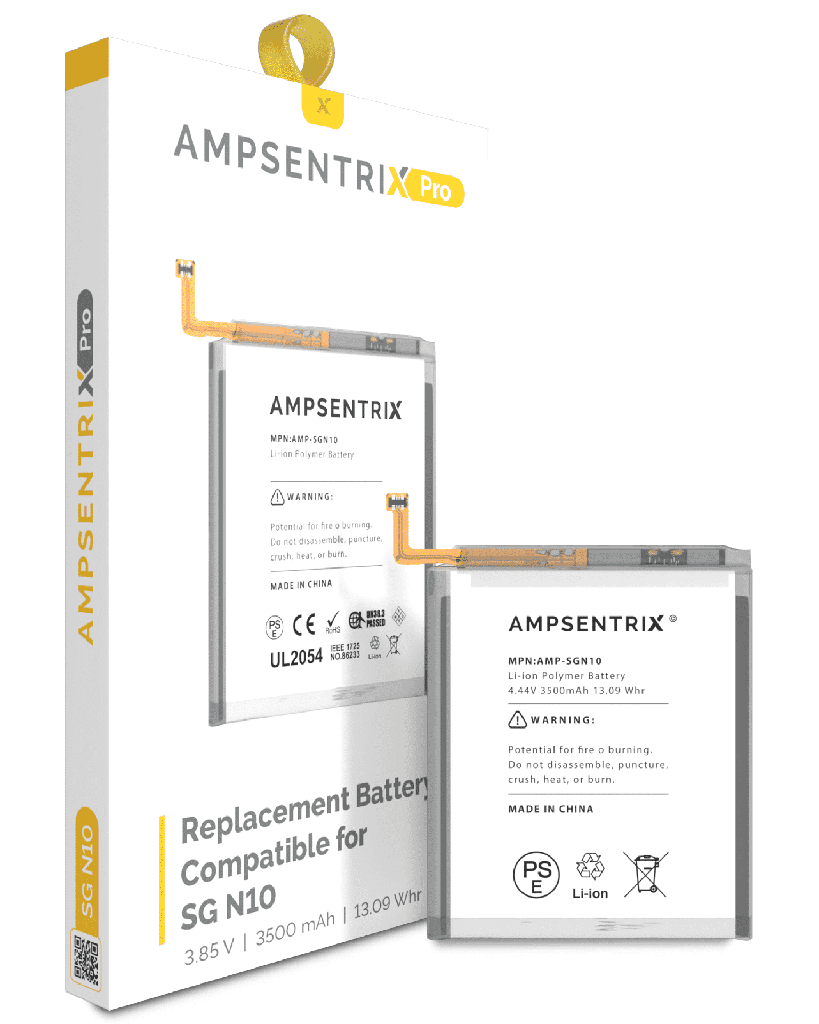 Replacement Battery Compatible For Samsung Galaxy Note 10 (AmpSentrix Pro)