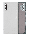 Back Cover Glass With Camera Lens Compatible For Samsung Galaxy Note 10 (No Logo) (Aftermarket Plus) (Aura White)