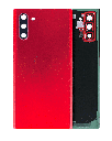 Back Cover Glass With Camera Lens Compatible For Samsung Galaxy Note 10 (No Logo) (Aftermarket Plus) (Aura Red)