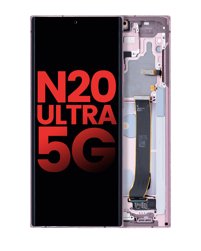 OLED Assembly With Frame Compatible For Samsung Galaxy Note 20 Ultra 5G (Aftermarket Plus) (Mystic Bronze)