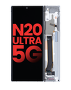OLED Assembly With Frame Compatible For Samsung Galaxy Note 20 Ultra 5G (Aftermarket Plus) (Mystic White)