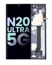OLED Assembly With Frame Compatible For Samsung Galaxy Note 20 Ultra 5G (Service Pack) (Mystic Black)