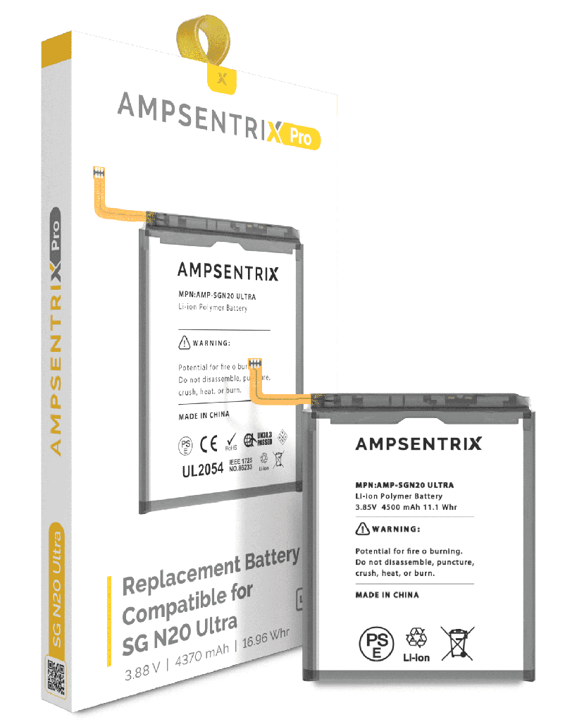Replacement Battery Compatible For Samsung Galaxy Note 20 Ultra (AmpSentrix Pro)