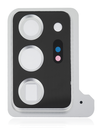 Back Camera Lens With Cover Bezel Ring Compatible For Samsung Galaxy Note 20 Ultra (Mystic White)