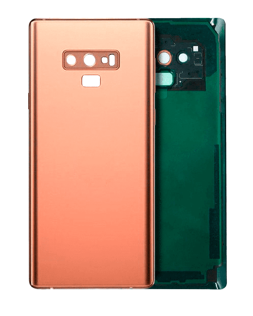 Back Cover Glass With Camera Lens Compatible For Samsung Galaxy Note 9 (No Logo) (Aftermarket Plus) (Metallic Copper)