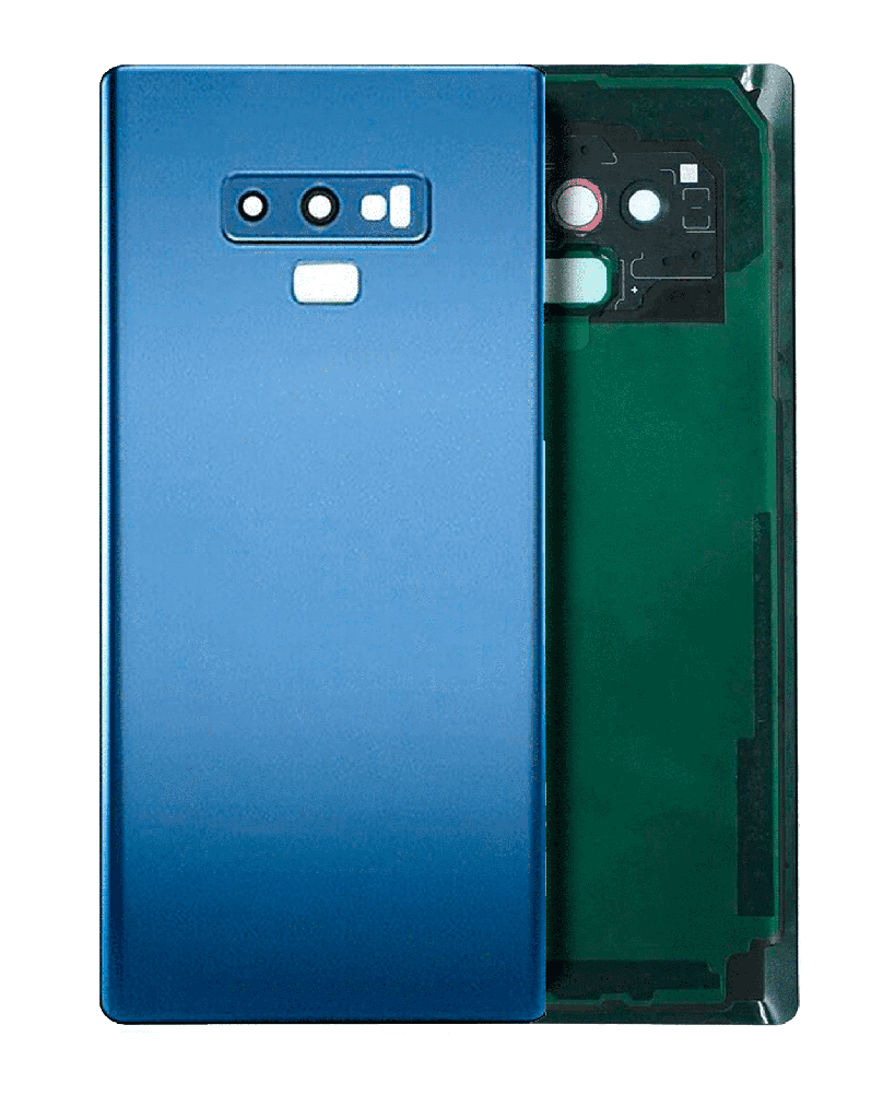 Back Cover Glass With Camera Lens Compatible For Samsung Galaxy Note 9 (No Logo) (Aftermarket Plus) (Ocean Blue)