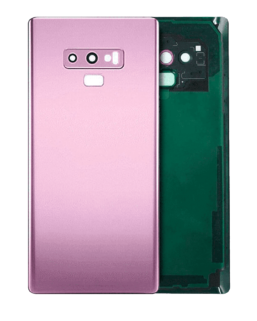 Back Cover Glass With Camera Lens Compatible For Samsung Galaxy Note 9 (No Logo) (Aftermarket Plus) (Lavender Purple)