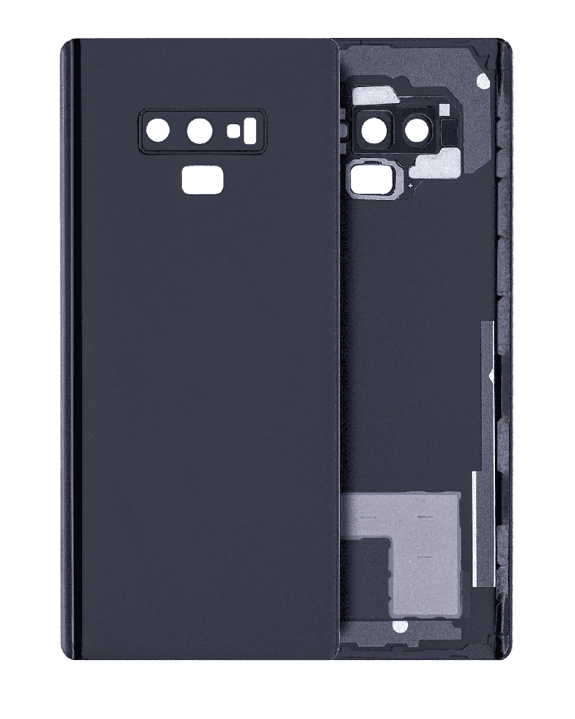 Back Cover Glass With Camera Lens Compatible For Samsung Galaxy Note 9 (Service Pack) (Midnight Black)