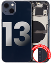 Back Housing W/ Small Components Pre-Installed Compatible For iPhone 13 (International Version) (Used OEM Pull: Grade B) (Midnight)