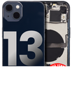 Back Housing W/ Small Components Pre-Installed Compatible For iPhone 13 (US Version) (Used OEM Pull: Grade A) (Midnight)