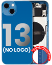 Back Housing W/ Small Components Pre-Installed Compatible For iPhone 13 (No Logo) (Aftermarket Plus) (International Version) (Blue)