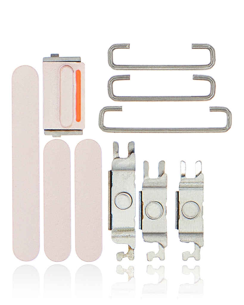 Hard Buttons (Power / Volume / Switch) Compatible For iPhone 13 / 13 Mini (Pink)