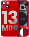 Back Housing W/ Small Components Pre-Installed Compatible For iPhone 13 Mini (US Version) (Used OEM Pull: Grade C) (Red)