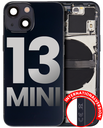 Back Housing W/ Small Components Pre-Installed Compatible For iPhone 13 Mini (International Version) (Used OEM Pull: Grade C) (Midnight)