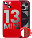Back Housing W/ Small Components Pre-Installed Compatible For iPhone 13 Mini (International Version) (Used OEM Pull: Grade B) (Red)