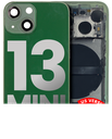 Back Housing W/ Small Components Pre-Installed Compatible For iPhone 13 Mini (US Version) (Used OEM Pull: Grade A) (Green)