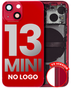 Back Housing W/ Small Components Pre-Installed Compatible For iPhone 13 Mini (US Version) (No Logo) (Aftermarket Plus) (Red)