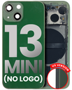 Back Housing W/ Small Components Pre-Installed Compatible For iPhone 13 Mini (No Logo) (Aftermarket Plus) (US Version) (Green)