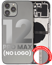 Back Housing W/ Small Components Pre-Installed Compatible For iPhone 12 Pro Max (No Logo) (Aftermarket Plus) (International Version) (Graphite)