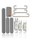 Hard Buttons (Power / Volume / Switch) Compatible For iPhone 12 Pro / 12 Pro Max (Graphite)