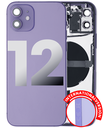 Back Housing W/ Small Components Pre-Installed Compatible For iPhone 12 (International Version) (Used OEM Pull: Grade A) (Purple)