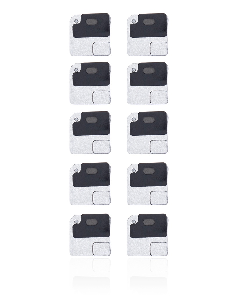 Flash Light / Power Flex Bracket With Microphone Mesh Compatible For iPhone 12 (Black) (10 Pack)