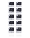 Flash Light / Power Flex Bracket With Microphone Mesh Compatible For iPhone 12 (White) (10 Pack)