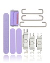 Hard Buttons (Power / Volume / Switch) Compatible For iPhone 12 (Purple)