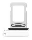 Dual Sim Card Tray Compatible For iPhone 12 (White)