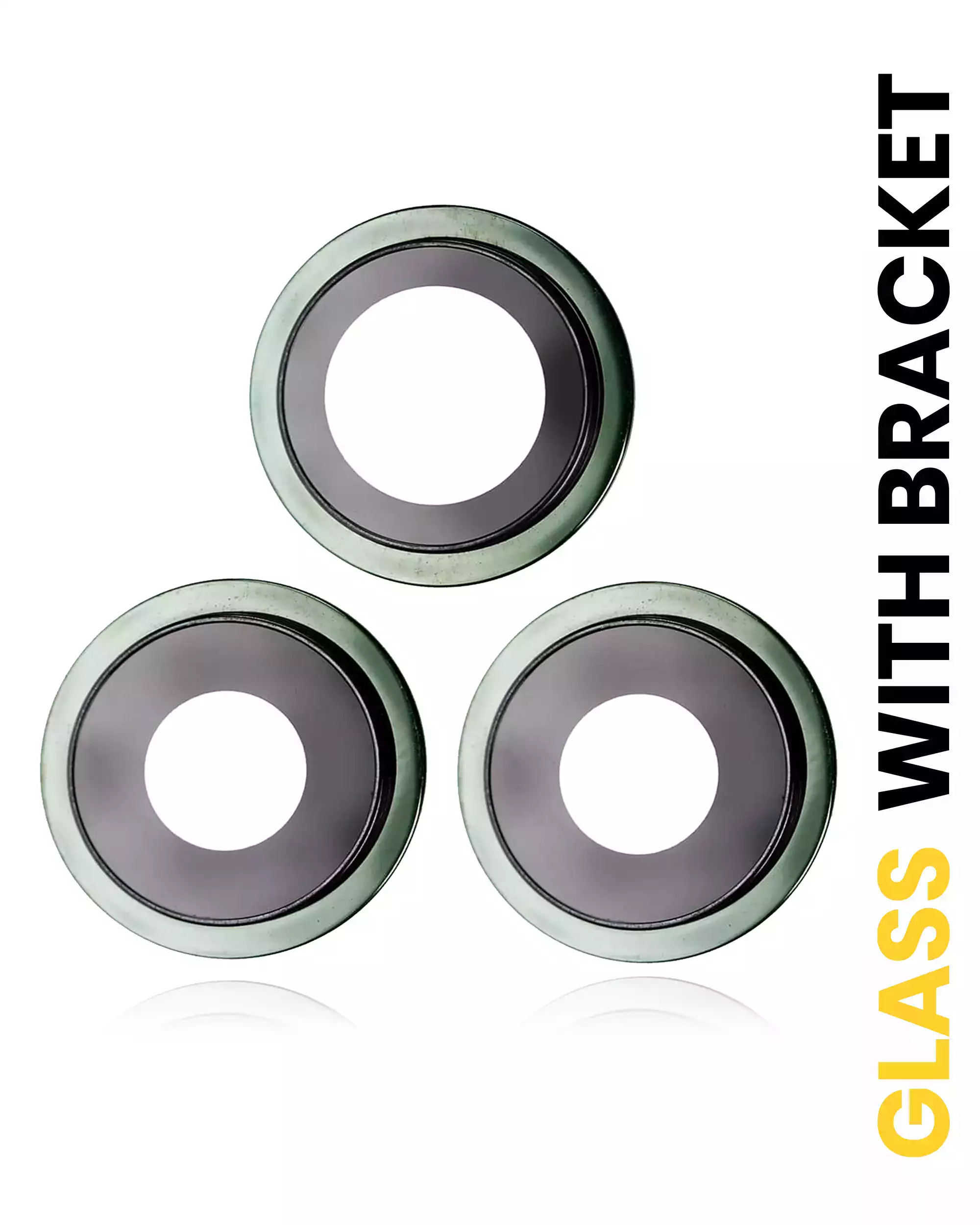 Back Camera Lens With Bracket &amp; Bezel Compatible For iPhone 11 Pro / Pro Max (Green) (Real Sapphire / Premium)